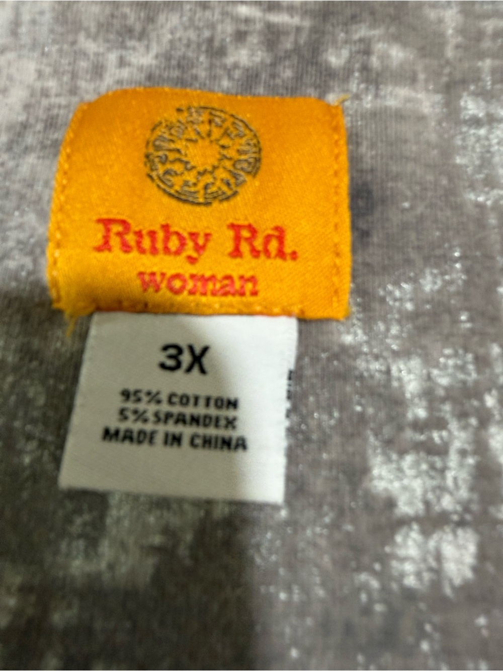 Ruby Rd. Gray V-Neck Rhinestone Tunic - Picture 7 of 7